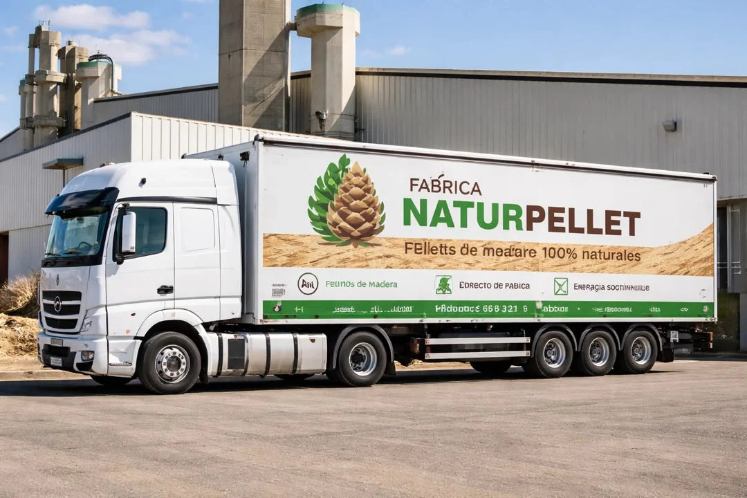 3 Camión con 24 palet de Naturpellet  de 77 SACOS DE 15 KG certificado
