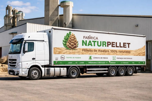 1 Camión con 24 palet de 77 sacos de Naturpellet SACOS DE 15 KG certificado