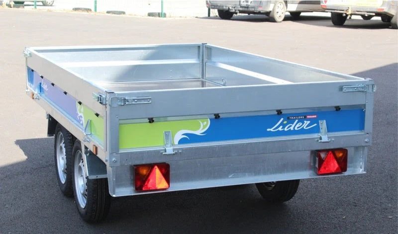 Remolque plataforma Lider Toledo, 253 × 147 cm, 500/750 kg MMA