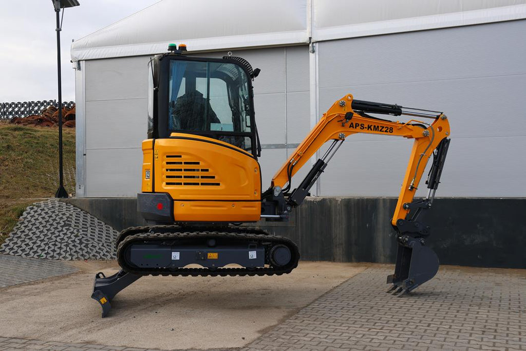APS KMZ 28 miniexcavadora usada 2,8 toneladas brazo de torsión