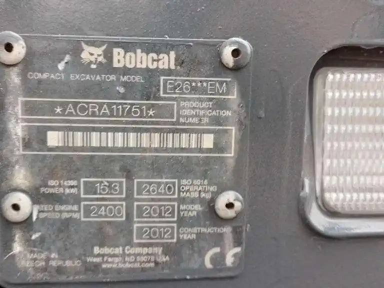 Miniexcavadora Bobcat E26 de ocasión 2,6 t 2012 3 200 h enganche rápido