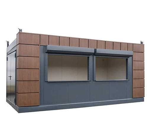 Bar Contenedor 6 × 3 m “Helsinki” – Aislado PIR, Diseño Madera y Listo para Servir