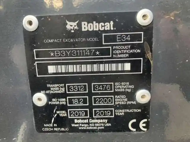 Miniexcavadora BOBCAT E34 – ocasión