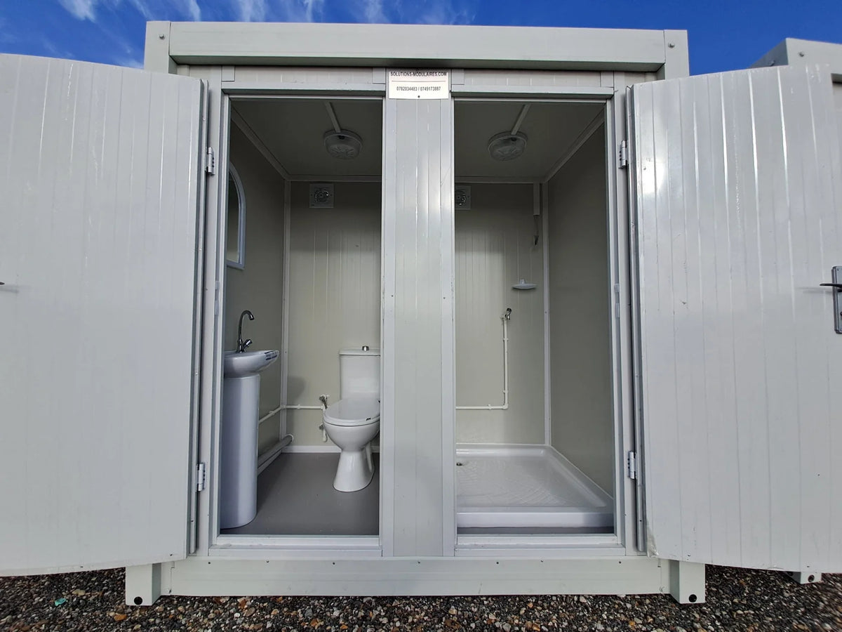 Módulo Sanitario WC + Lavabo + Ducha