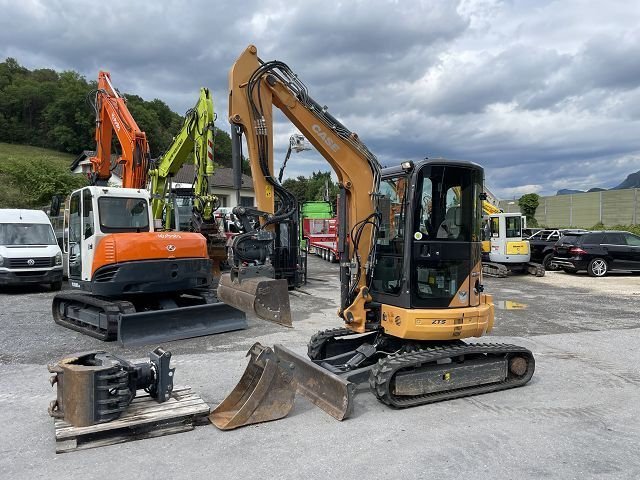 CASE CX 39B S2 (2014) – Miniexcavadora de ocasión 3,9T – 3 100 h – 3 Cucharas