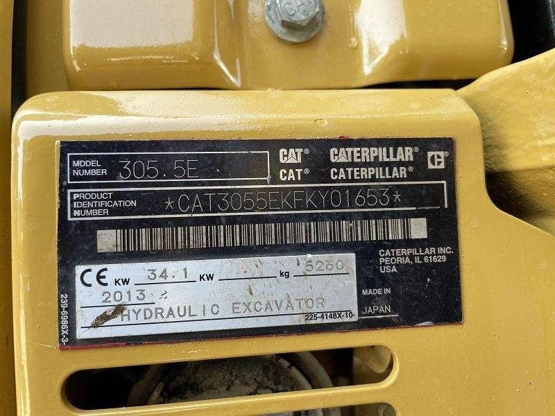 Miniexcavadora Caterpillar 305 5E de ocasión 5,2 t 2013 1 720 h