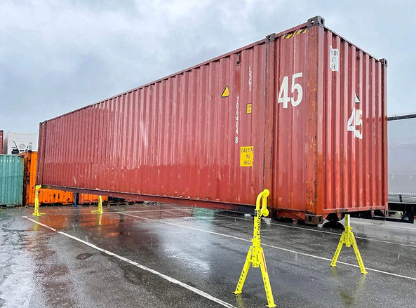 Contenedor High Cube 45 ft de Ocasi3n – 86 m³, Acero CORTEN y Carga 30 t