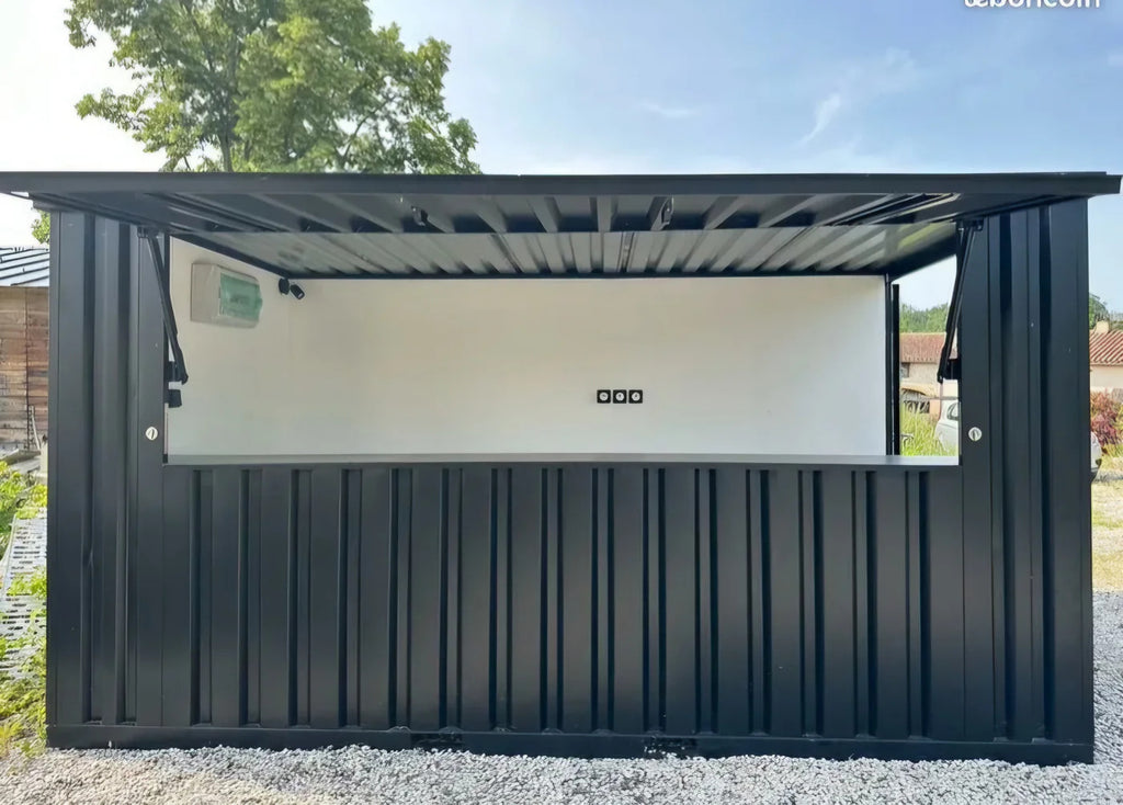 Contenedor convertido en bar/snack/guinguette 4x2m