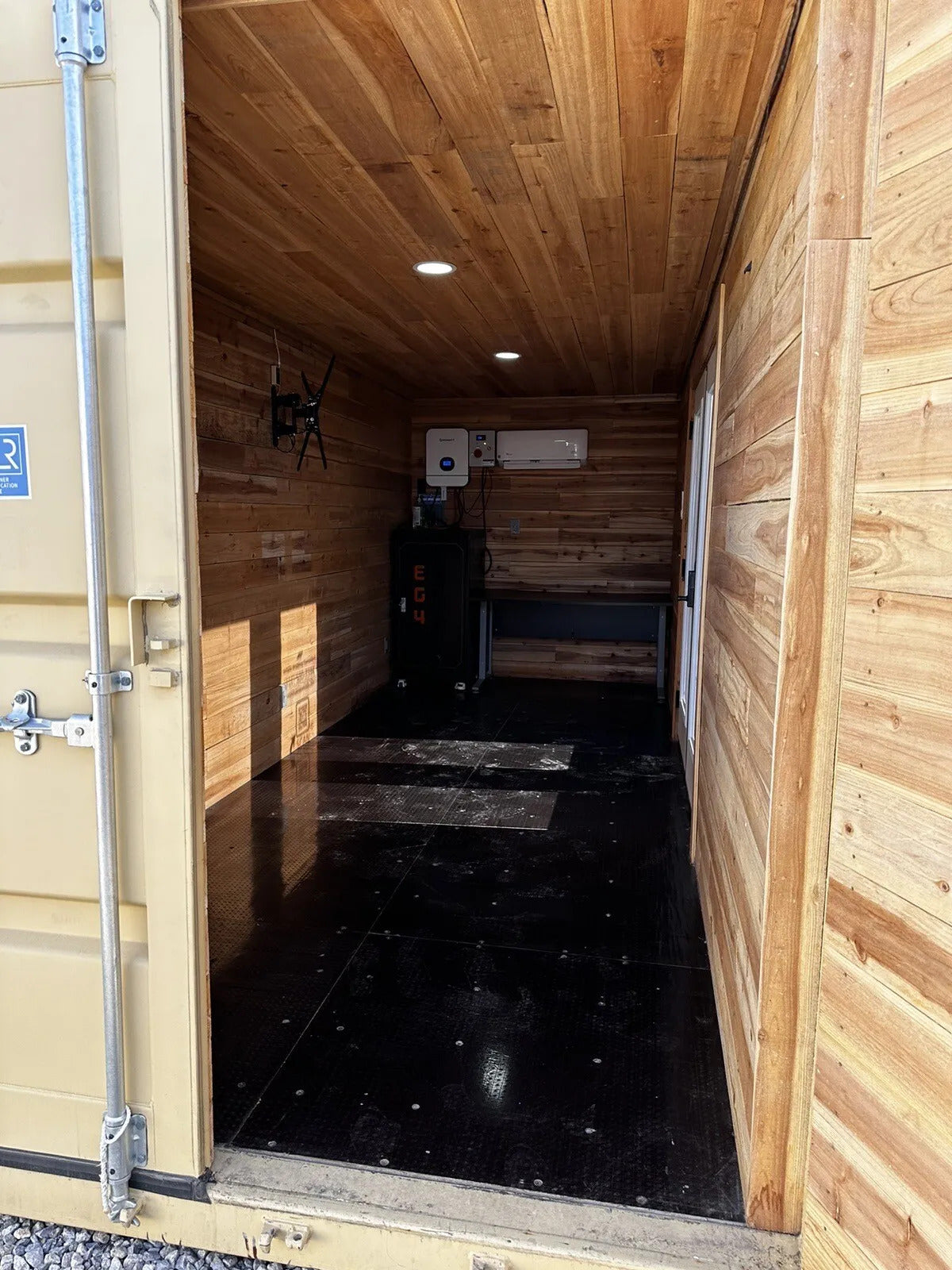 Contenedor de 20 pies Oficina Solar Off Grid