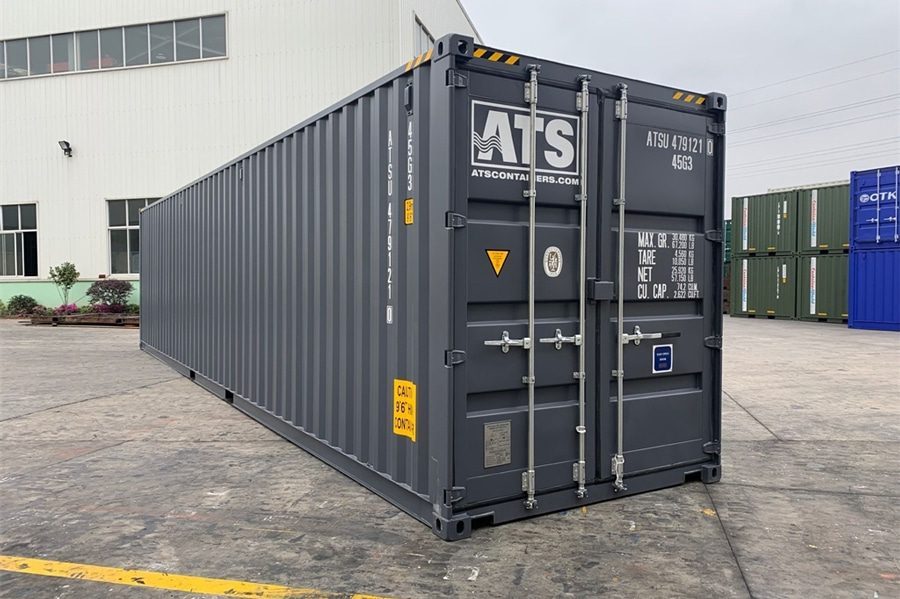 Contenedor de 40 pies cubo alto con puertas laterales