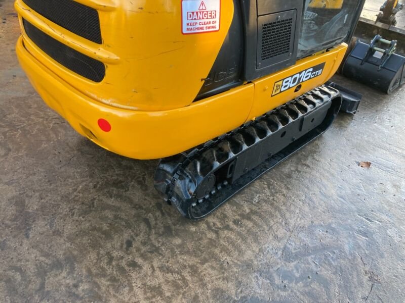 JCB 8016 CTS (2015) – Mini Excavadora 1,5T – 2 487 h – Totalmente Revisada