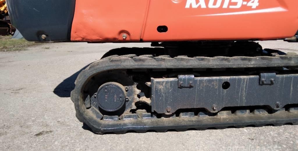 Kubota KX015-4 de ocasión (2015) – Miniexcavadora 1,5T revisada con 3 cucharones – 3 880 h