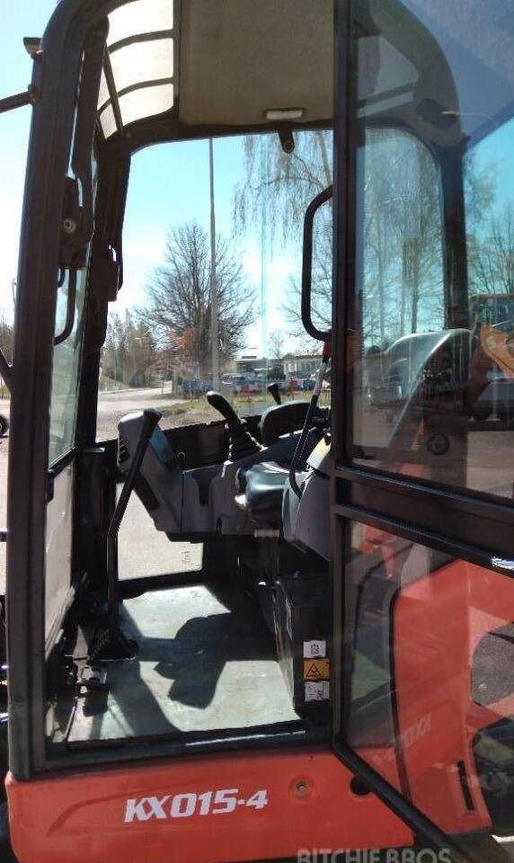 Kubota KX015-4 de ocasión (2015) – Miniexcavadora 1,5T revisada con 3 cucharones – 3 880 h