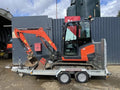 Miniexcavadora de ocasión Kubota KX027-4 2,7 t 2018 remolque Brian James