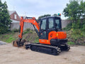 Miniexcavadora Kubota KX057-4 de ocasión 6 t 2017 cámara 360 pinza horquillas