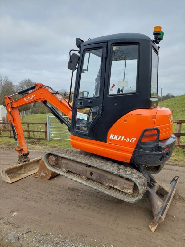 Kubota KX71-3 (2012) – Mini Excavadora 2,5T – 2 534 h – 3 Cucharas – Excelente Estado