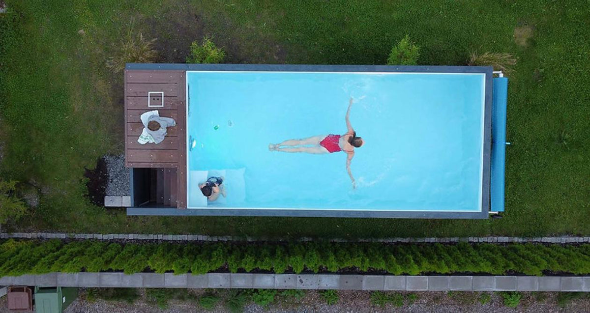 Piscina contenedor de 6,2 m x 2,5 m Jet Swim