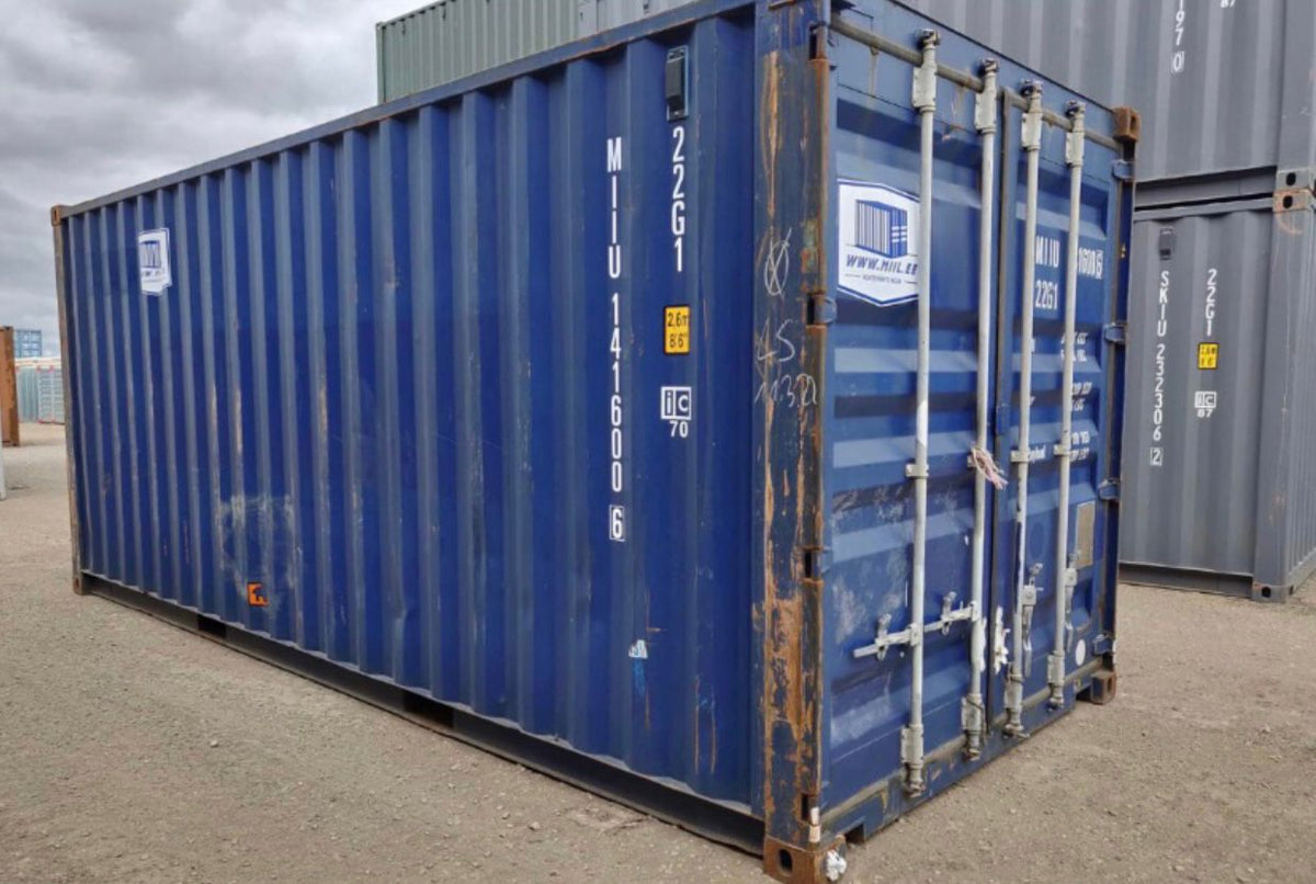 Contenedor usado de 20 pies — carga útil 500 kg, unidad 0022