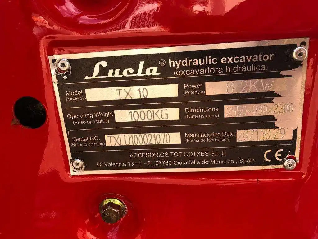 Mini excavadora LUCLA TX10 – ocasión