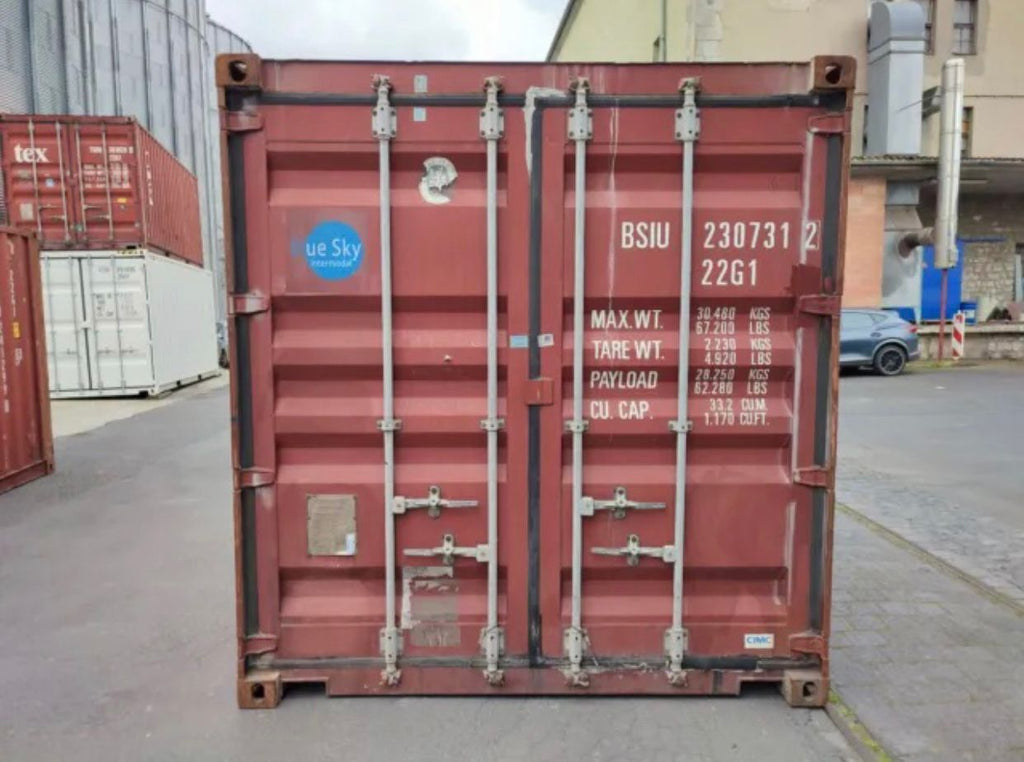Contenedor usado de 20 pies — carga útil 500 kg, unidad 0023