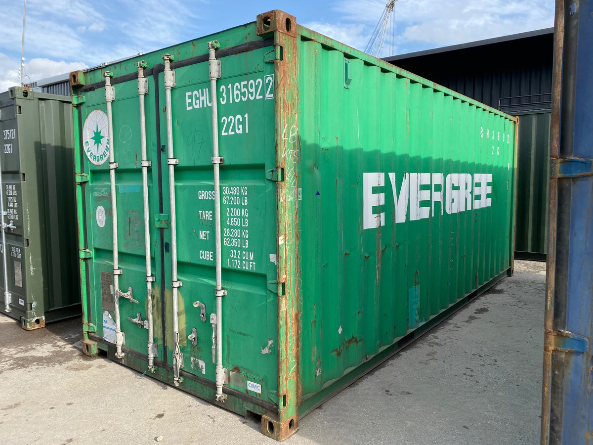 Contenedor usado de 20 pies — carga útil 480 kg