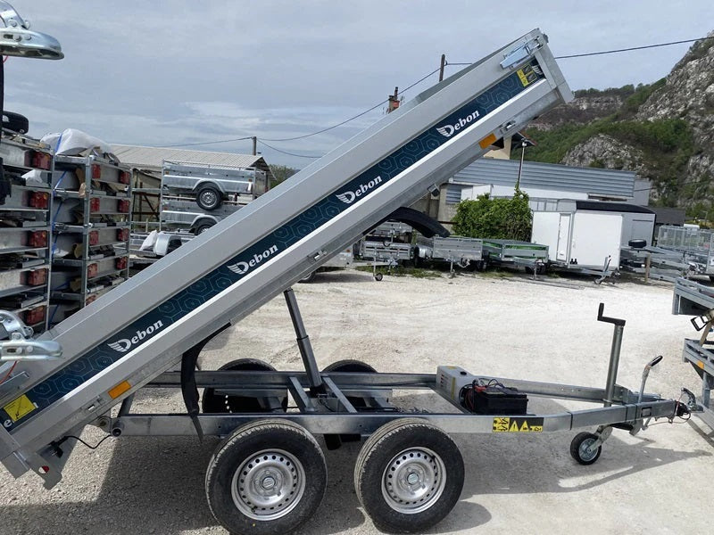Remolque volquete hidráulico Debon PW 1.2 LUX, 306 × 155 cm, 2.000 kg MMA