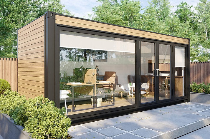 Oficina Contenedor Prefabricada 13,2 m² – Diseño Sostenible, Aislada y Llave en Mano
