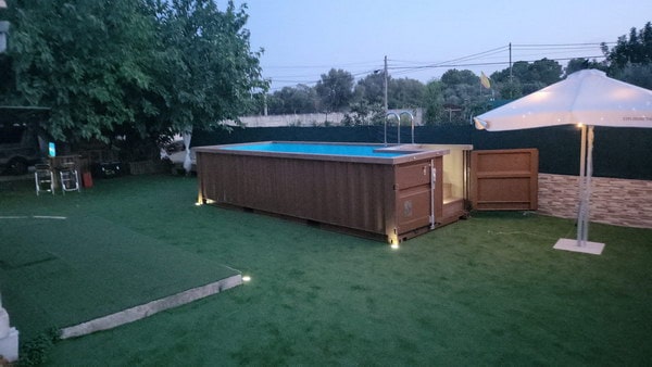 Piscina contenedor de 4 m