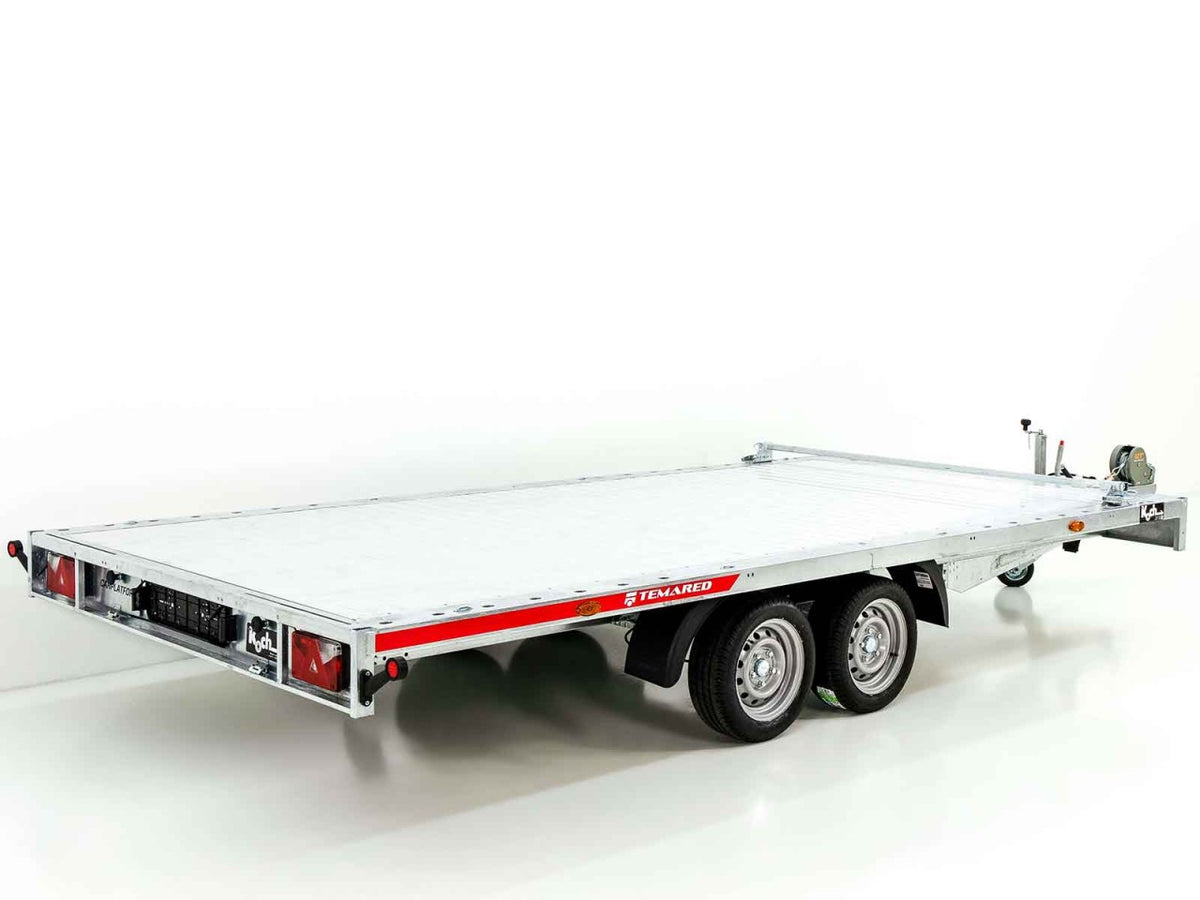 Remolque coche temared CARLU 4521-S suelo aluminio 215x450cm 3.5t-Nuevo