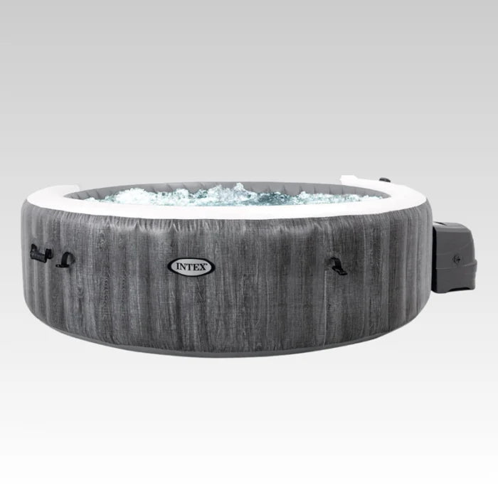 Intex PureSpa Deluxe Madera Gris 85″ x 25″