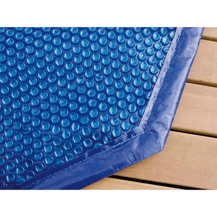 Cubierta de burbujas para piscina octogonal de madera UBBINK 510 - Azul - 400 micras