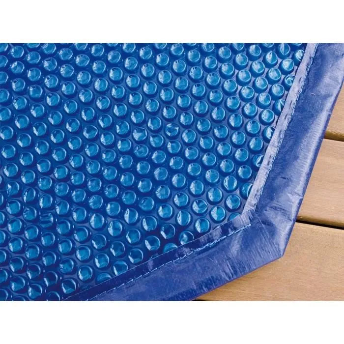 Cubierta de burbujas para piscina octogonal de madera UBBINK 510 - Azul - 400 micras
