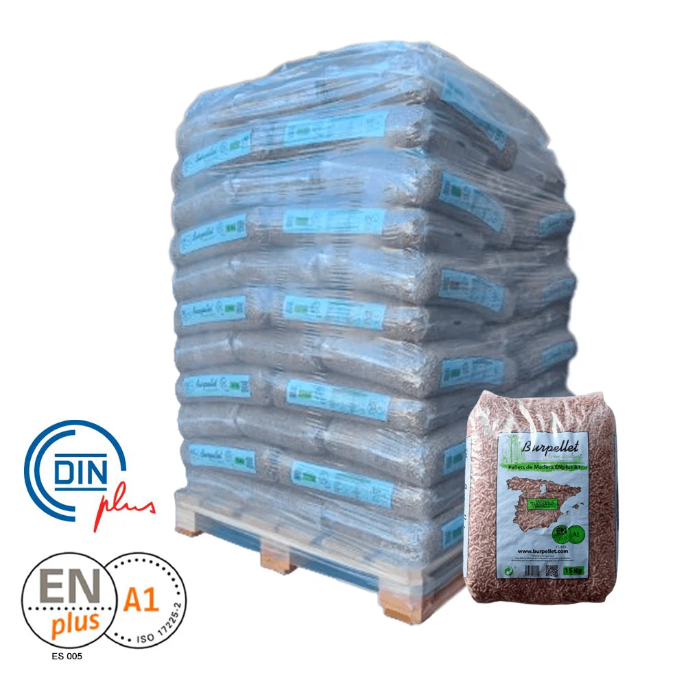 Burpellet -2 Palets de 144 Sacos certificado Enplus 15 kg