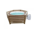 Revestimiento hexagonal de madera Habrita Foresta HAB 2722 BN para spas y piscinas hinchables 2,77x2,21x0,71m