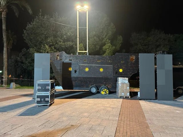 Food Truck Barco Pirata Nuevo – Estructura de madera oscura