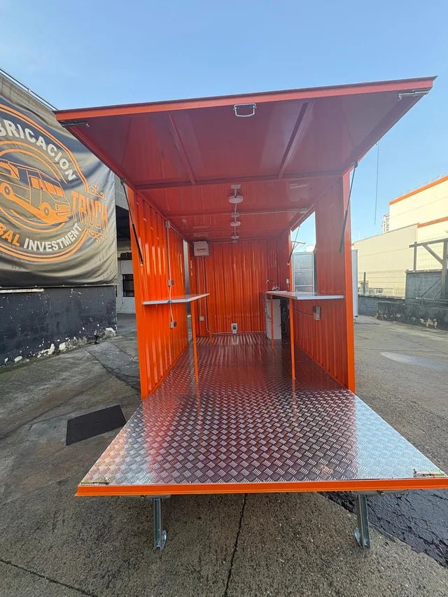 Remolque Contenedor Food Truck / Stand Modular Profesional Remolque tipo