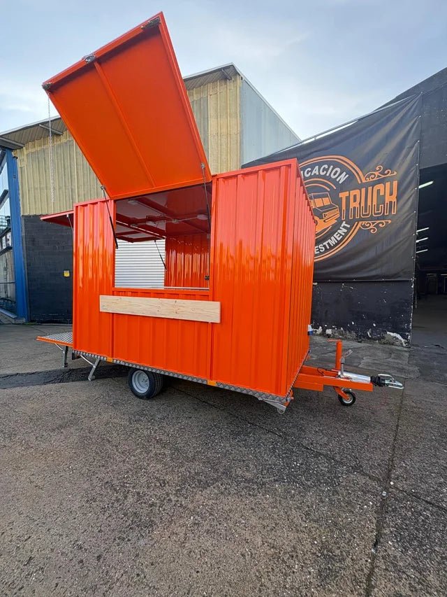 Remolque Contenedor Food Truck / Stand Modular Profesional Remolque tipo