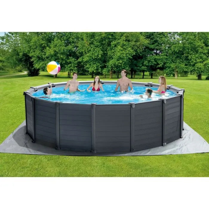 Kit de piscina de grafito de 4,78 x 1,24 m - Intex