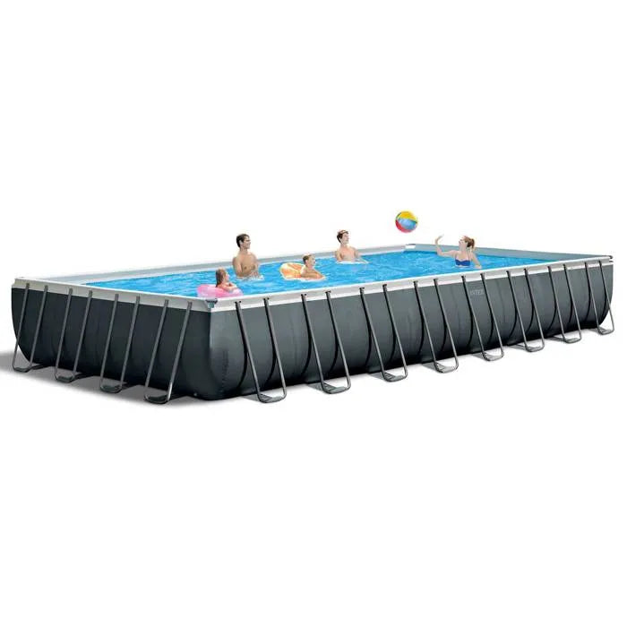 Kit de piscina tubular desmontable Intex Ultra XTR - 975 x 488 x 132 cm - Rectangular (Filtro de arena + Accesorios) - 26374GN
