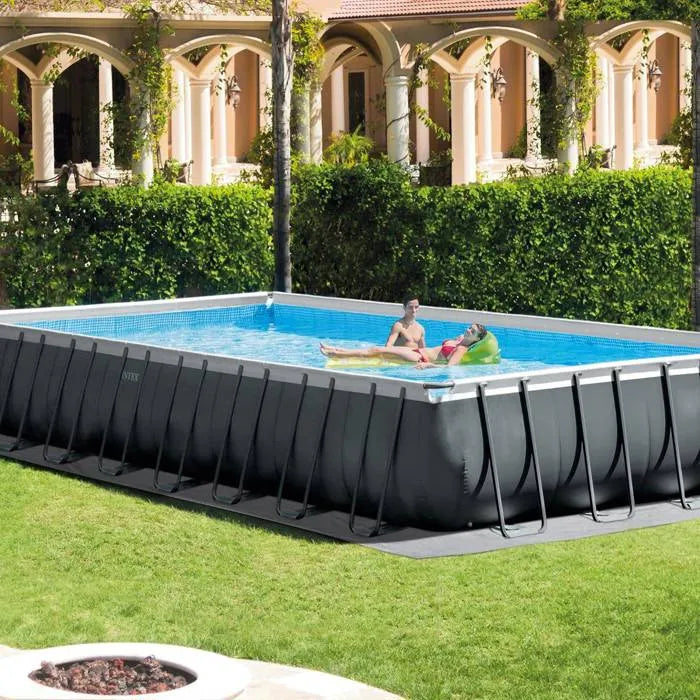 Kit de piscina tubular desmontable Intex Ultra XTR - 975 x 488 x 132 cm - Rectangular (Filtro de arena + Accesorios) - 26374GN
