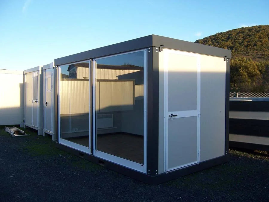 Contenedor Helsinki de 4,8 × 3,5 m para oficina, taller o sala de reuniones