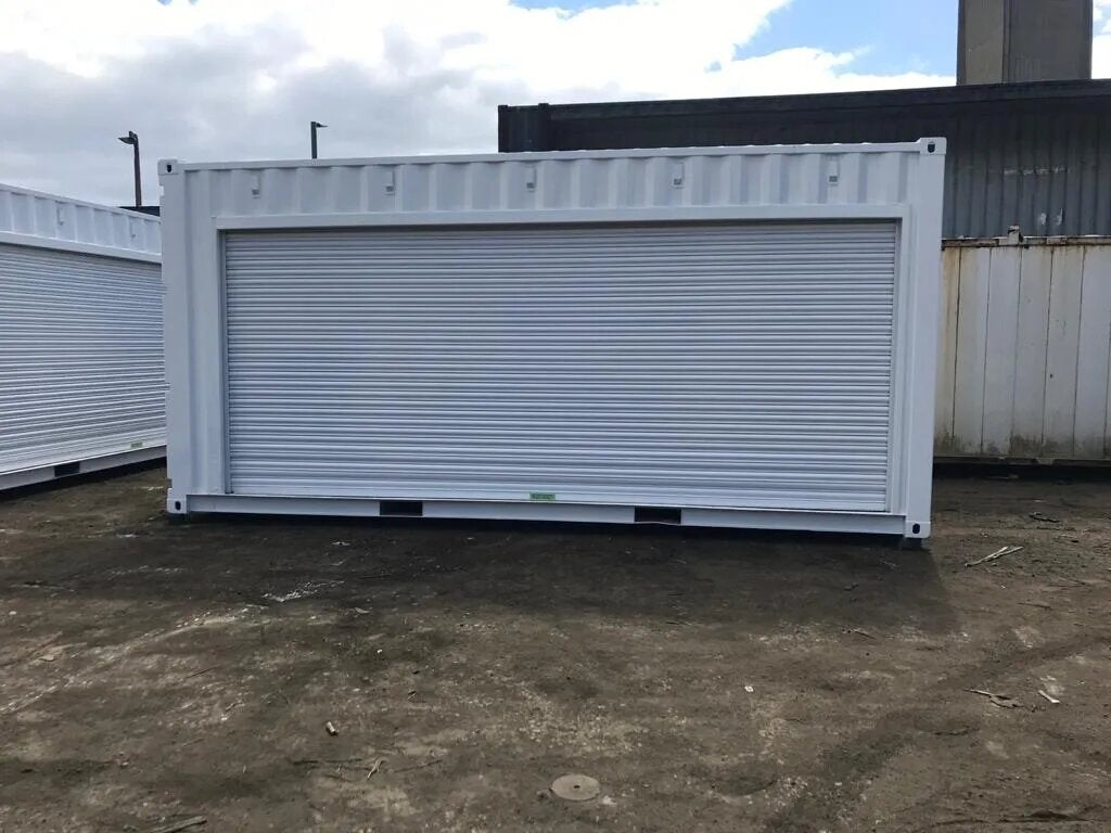 Contenedor de transporte de 20 × 8 pies con persiana enrollable