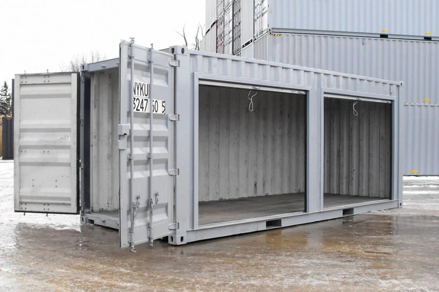 Contenedor de Almacenamiento de 20 Pies Con Puertas Enrollables